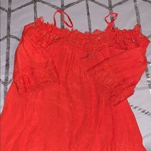 Off the shoulder shirt